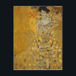 Vintage Art Nouveau Adele Bloch-Bauer I by Klimt Postcard<br><div class="desc">This is a reproduction print of an antique 1907 oil, silver and gold on canvas painting titled "Portrait of Adele Bloch-Bauer I" by Art Nouveau artist Gustav Klimt. Klimt was an Austrian symbolist painter and one of the most prominent members of the Vienna Secession movement. The original painting sold for...</div>