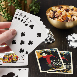 Vintage Art Nouveau Ambassadeurs, Toulouse Lautrec Playing Cards