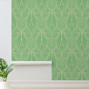 Vintage Art Nouveau Anthemion Floral Pattern Wallpaper