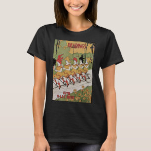 Vintage Art Nouveau, Bearings Tandem Bicycle T-Shirt