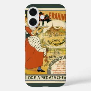 Vintage Art Nouveau, Beer Bar Restaurant and Cafe iPhone 16 Case