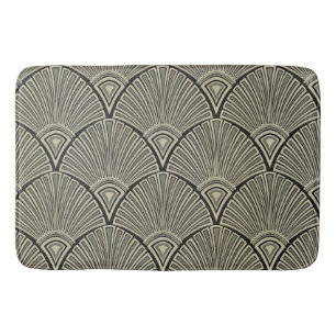 vintage,art nouveau,beige,grey,art deco, french,ru bath mat