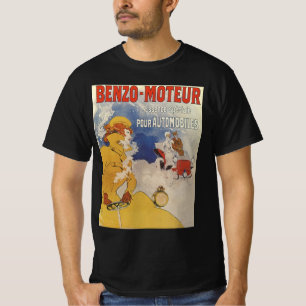 Vintage Art Nouveau, Benzo Moteur by Jules Cheret T-Shirt