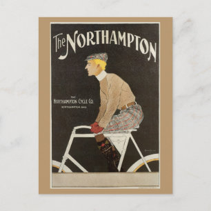 Vintage art Nouveau bicyle ad Postcard