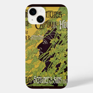 Vintage Art Nouveau Book, Captain Horn Adventures Case-Mate iPhone 14 Case