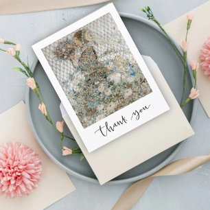 Vintage Art Nouveau Bridal Shower Thank You  Card