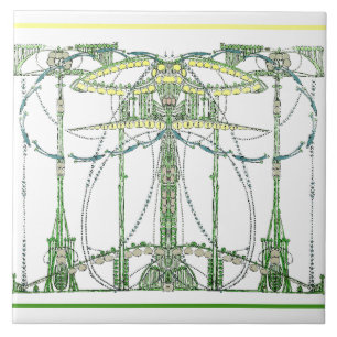 Vintage Art Nouveau by Jessie Marion King Tile