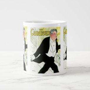 Vintage Art Nouveau, Caudieux by Toulouse Lautrec Large Coffee Mug