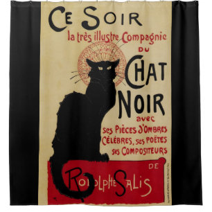Vintage Art Nouveau, Ce Soir Chat Noir Black Cat