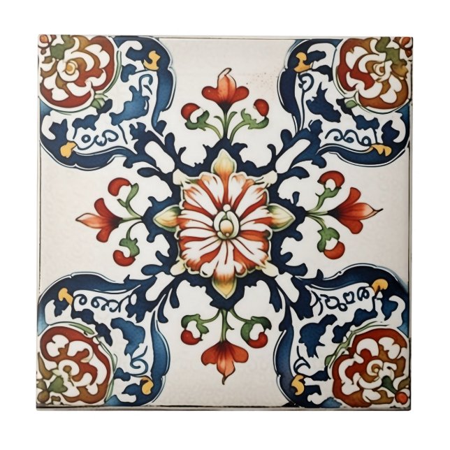 vintage art nouveau ceramic tiles (Front)