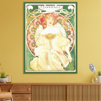 Vintage Art Nouveau, Champenois by Alphonse Mucha