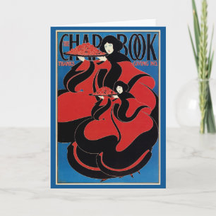 Vintage Art Nouveau Chap Book Thanksgiving Holiday Card