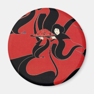 Vintage Art Nouveau Chap Book Thanksgiving Magnet