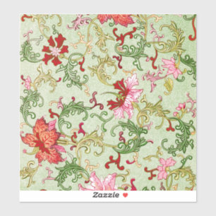 Vintage Art Nouveau Chinese Floral Chinoiserie