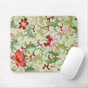 Vintage Art Nouveau Chinese Floral Chinoiserie Mouse Pad