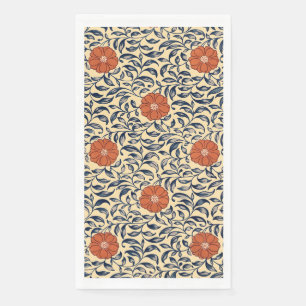 Vintage Art Nouveau Chinese Peony Floral Pattern Napkin