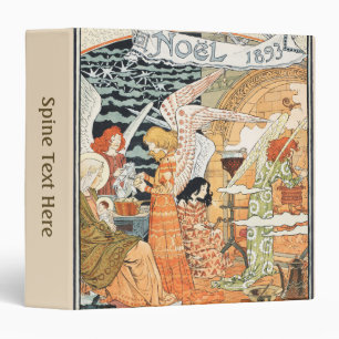 Vintage Art Nouveau Christmas Angels and Madonna Binder