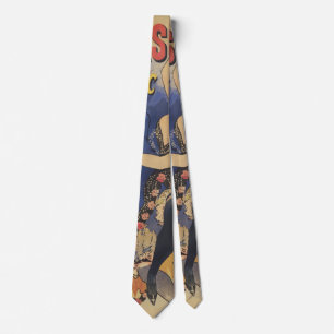 Vintage Art Nouveau Dancer French Poster Tie