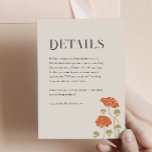 Vintage Art Nouveau Details Enclosure Card<br><div class="desc">This Enclosure Card from the Art Nouveau Collection showcases a beautiful vintage floral design that exudes modern elegance. Personalize it with your details easily and quickly. Simply press the 'customize it' button to further re-arrange and format the style and placement of the text.</div>