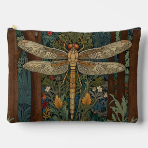 Vintage art nouveau dragonfly boho chic accessory pouch
