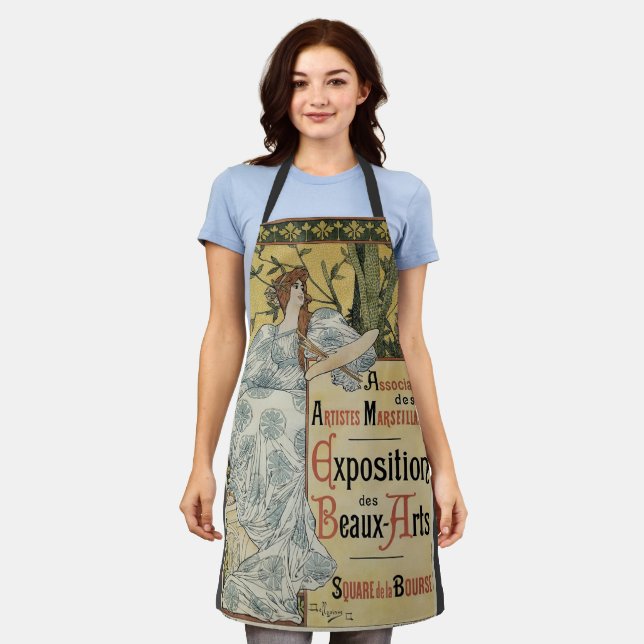 Vintage Art Nouveau, Exposition des Beaux Arts Apron (Worn)