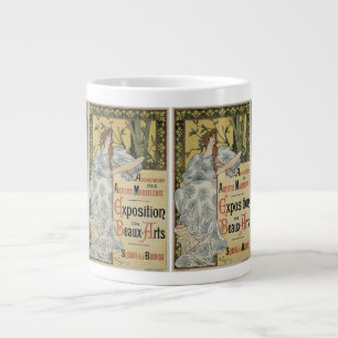 Vintage Art Nouveau, Exposition des Beaux Arts Large Coffee Mug