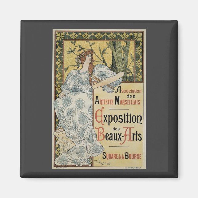 Vintage Art Nouveau, Exposition des Beaux Arts Magnet (Front)
