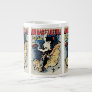Vintage Art Nouveau Flamenco Dancer, Ambassadeurs Large Coffee Mug