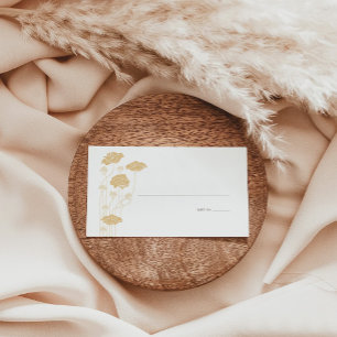 Vintage Art Nouveau Flat Place Card