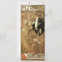 Vintage Art Nouveau Flirt Biscuits, Alphonse Mucha
