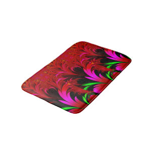 Vintage Art Nouveau Floral Garden  Bath Mat