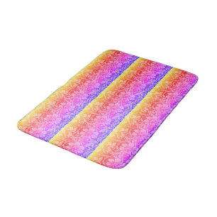 Vintage Art Nouveau Floral Garden Bath Mat