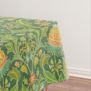 Vintage Art Nouveau Floral Pattern Tablecloth