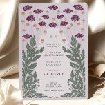 Vintage Art Nouveau Floral Wedding Lavender Invitation<br><div class="desc">Step back in time and let your guests immerse themselves in the exquisite elegance of this Art Nouveau and Art Deco-inspired wedding invitation. Crafted with delicate attention to the detailed embellishments characteristic of these timeless periods, these vintage-themed florals are a statement of refined sophistication. A harmonious colour palette of lavender...</div>
