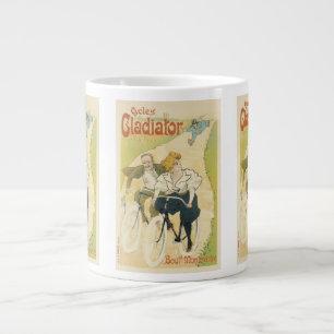Vintage Art Nouveau, Gladiator Cycles Bicycles  Large Coffee Mug