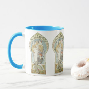 Vintage Art Nouveau, Holland Levens Verzekering Mug