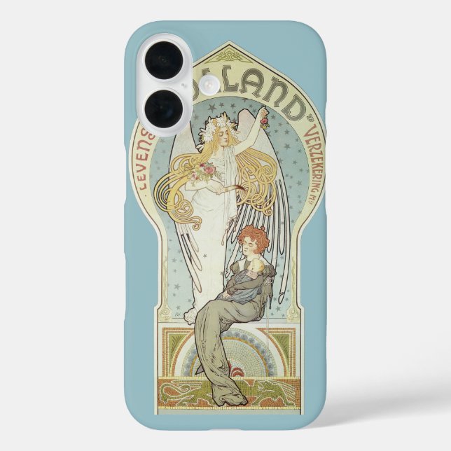 Vintage Art Nouveau, Holland Levensverzekering Case-Mate iPhone Case (Back)