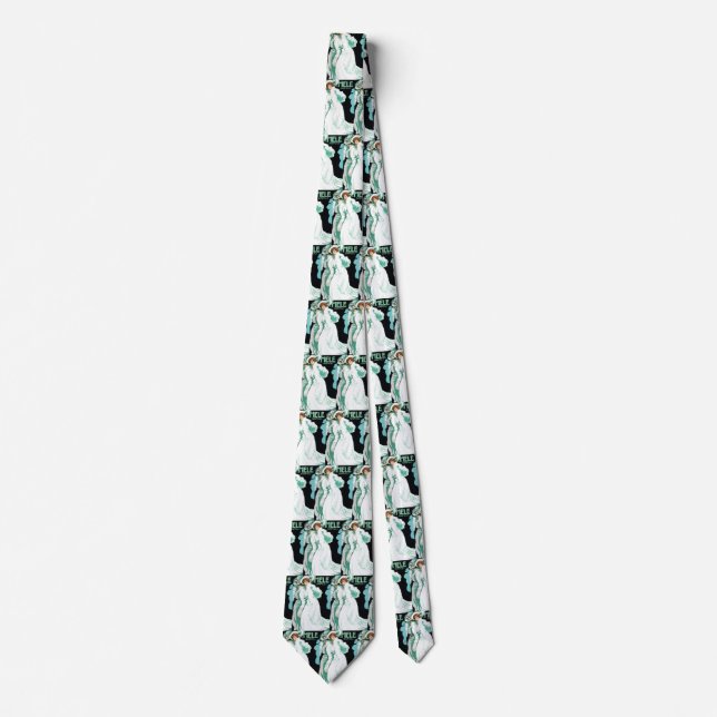 Vintage Art Nouveau, Italian Fashion, Fancy Women Tie (Front)