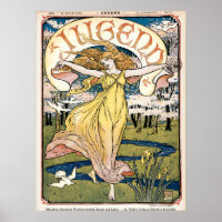 Vintage Art Nouveau Jugend Cover by Walter Crane