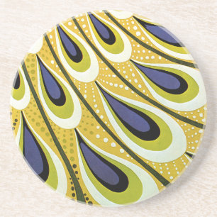 Vintage Art Nouveau, Macmillan's Peacock Feather Coaster