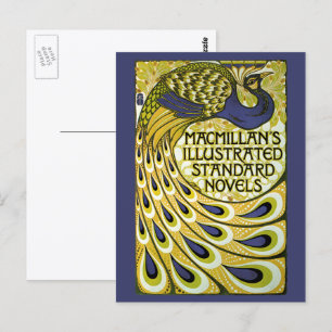 Vintage Art Nouveau, Macmillan's Peacock Feather Postcard