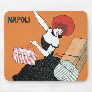 Vintage Art Nouveau Magazzini Italiani by Capiello Mouse Pad