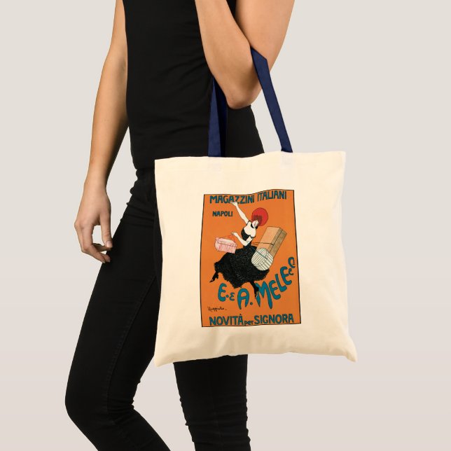 Vintage Art Nouveau Magazzini Italiani by Capiello Tote Bag (Front (Product))