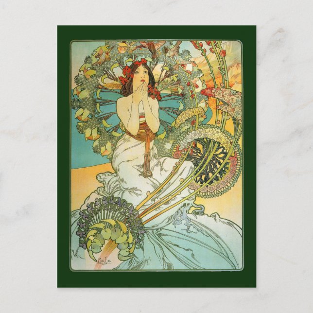 Vintage Art Nouveau Monte Carlo Postcard (Front)
