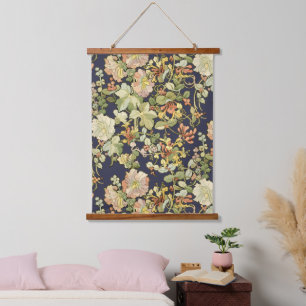 Vintage Art Nouveau Mucha Honeysuckle Pattern Hanging Tapestry