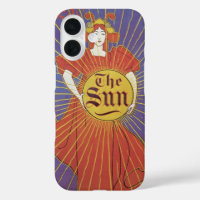 Vintage Art Nouveau, New York Sun Newspaper