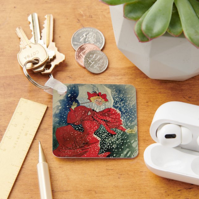 Vintage Art Nouveau Pastilles Geraudel Cough Drops Keychain (Desk)