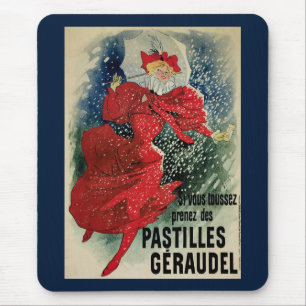 Vintage Art Nouveau Pastilles Geraudel Cough Drops Mouse Pad