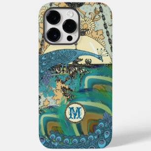 Vintage Art Nouveau Peacock Chandelier Feathers Case-Mate iPhone 14 Pro Max Case