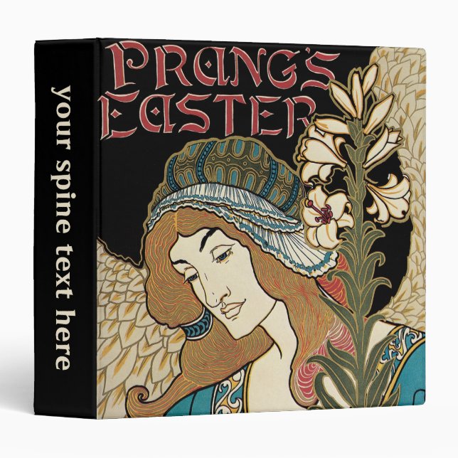 Vintage Art Nouveau, Prang's Easter Publications Binder (Front/Spine)